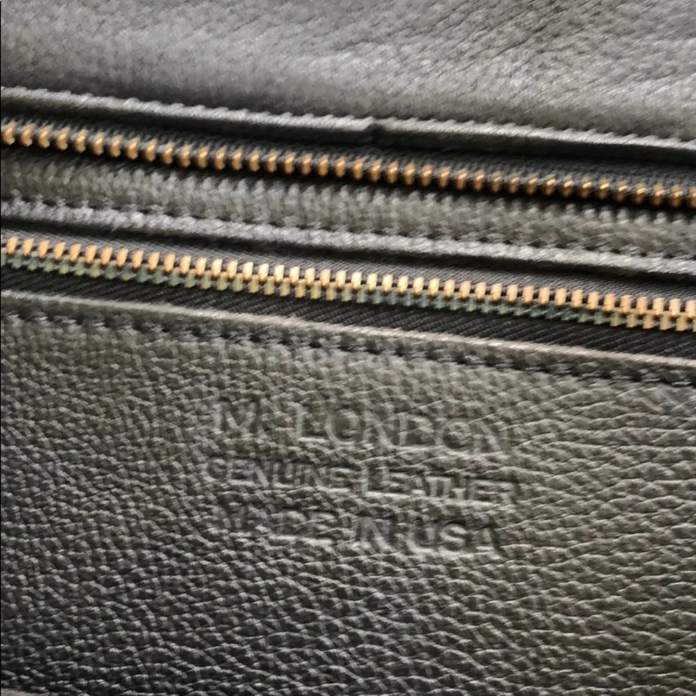 • M.London • Leather Large Black Handbag